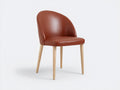 Chaise de salle ¨¤ manger - Similicuir - Bois - 57 x 60 x 84 cm - Marron - Style contemporain