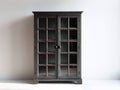 Vitrine - Bois-verre - 102 x 43 x 185 cm - Noir - Style classique