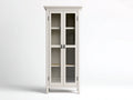 Vitrine - Bois - Verre - 76 x 40 x 178 cm - Blanc - Style moderne