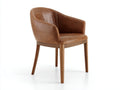 Chaise de salle ¨¤ manger - Similicuir - Bois - 67 x 65 x 82 cm - Marron clair - Style contemporain