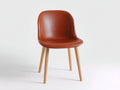 Chaise de salle ¨¤ manger - Similicuir - Bois - 54 x 58 x 82 cm - Marron - Style moderne
