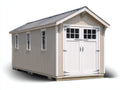 Abri de jardin - Bois - 320 x 230 x 245 cm - Beige-Blanc-Gris - Maison de campagne